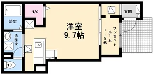 サンライトII【1階】の間取り