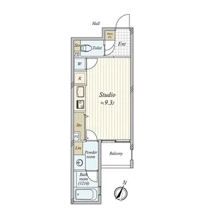 ラコサ都立大の間取り
