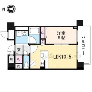 メゾンセンリーユ【4階】の間取り