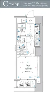 Laule a Yokohama【4階】の間取り