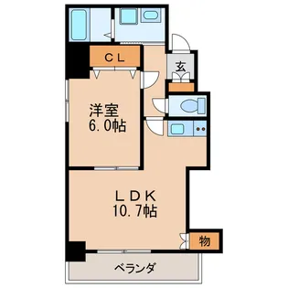 ヒルズ新栄【2階】の間取り