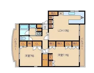 Platinum Court【2階】の間取り