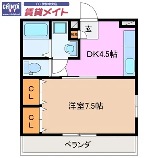 りんどうIII【3階】の間取り
