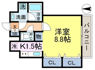 ソレアードYK【2階】の間取り