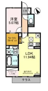 オリーブコート【1階】の間取り