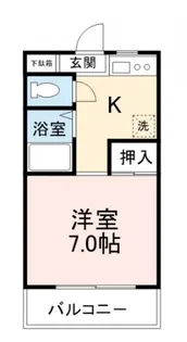 カクイコーポラス【2階】の間取り