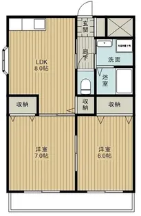 グランドール【2階】の間取り