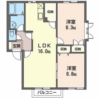 ディアスみやざわ【1階】の間取り