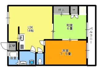 上森ビル【2階】の間取り