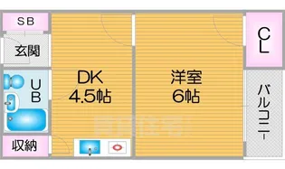 モンレーブ住之江【2階】の間取り