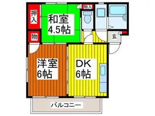 イーストハイツ【1階】の間取り