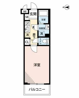 LUNIQ羽田大鳥居【2階】の間取り