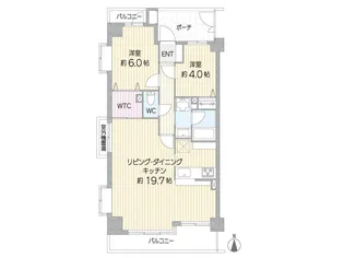 ナイスステージ綱島【3階】の間取り