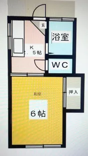 青木コーポ【1階】の間取り