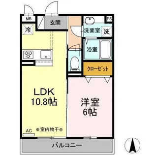 コモンリード華孝 山王【3階】の間取り