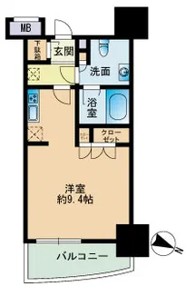 パークアクシス博多【5階】の間取り