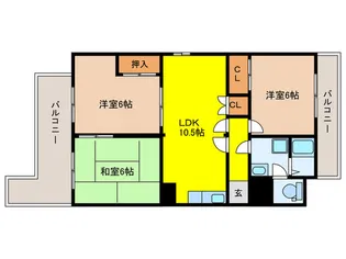 六白第二ビル【2階】の間取り