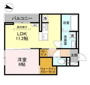 ソレイユ・ウエスト【2階】の間取り
