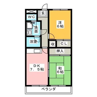 佳千ビルII【6階】の間取り
