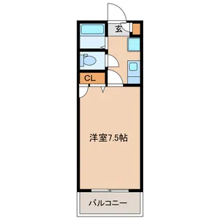 ランドワンA【1階】の間取り