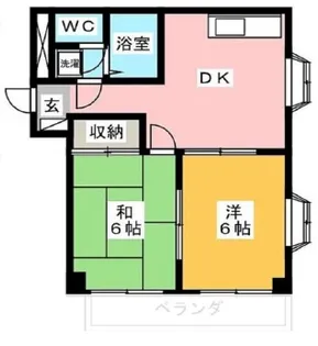 メゾン北園【1階】の間取り