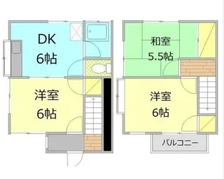 川島田メゾネット【1階】の間取り