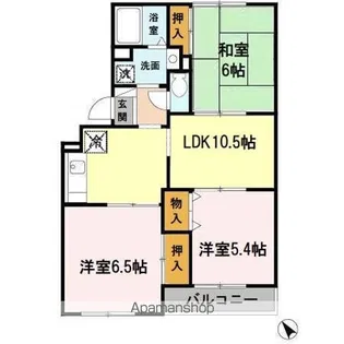 コスモ二色浜 II【3階】の間取り