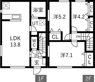 グラン・フラワー C棟の間取り