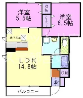 Jシャルマン【1階】の間取り