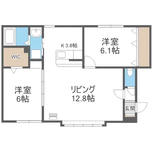 パストラーレB棟【1階】の間取り