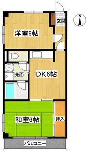 コージーハイムB棟【1階】の間取り