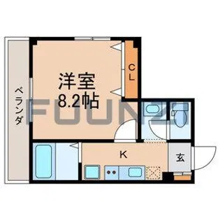 エクシードKS【4階】の間取り