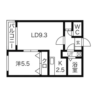 ベルクフルス【1階】の間取り