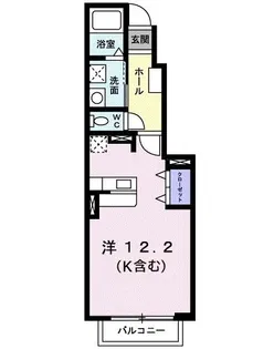 アイ フラット【1階】の間取り