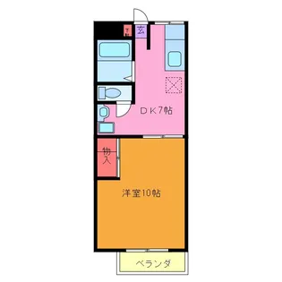 寺田ハイツ【2階】の間取り