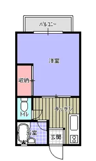 エスポワール北坂戸【1階】の間取り