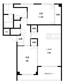 居鶴コーポ【2階】の間取り