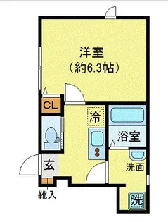 ウィング・ジムコC棟【1階】の間取り