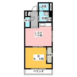 イマージュ池下【4階】の間取り