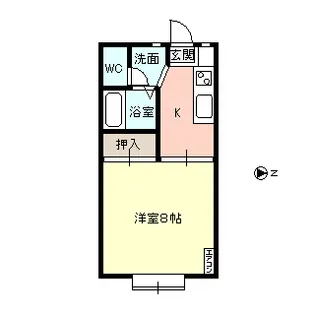 ガーデン・ヒル【2階】の間取り
