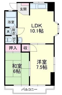 コーポスカイハイ【3階】の間取り