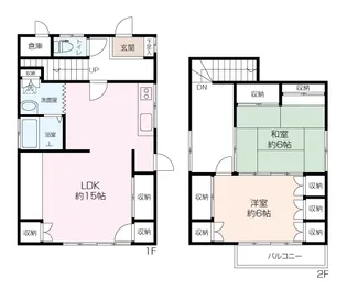 神奈川県横須賀市上町4【一戸建】の間取り