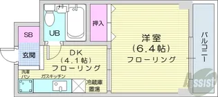 リラハイツ北14条【5階】の間取り