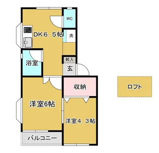 アルファ下愛子二番館【2階】の間取り