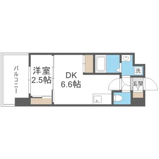 セレニテ阿波座ミラク【2階】の間取り