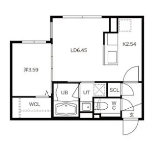 シティノーブル麻生【2階】の間取り