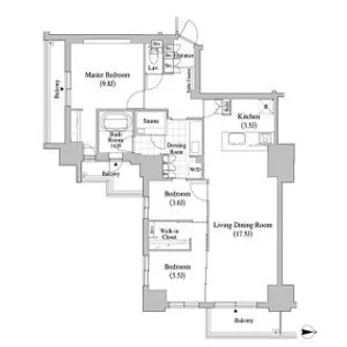 Fリミテッド北広島【4階】の間取り