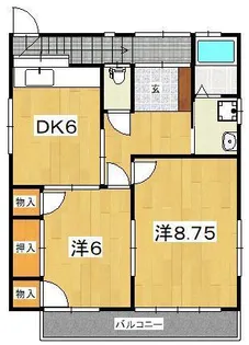 酒匂ガーデン【2階】の間取り