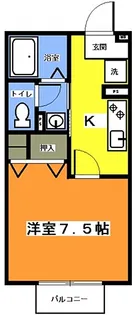 セジュールI【2階】の間取り