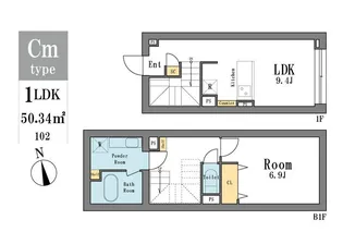 LEGALAND大井町【1階】の間取り